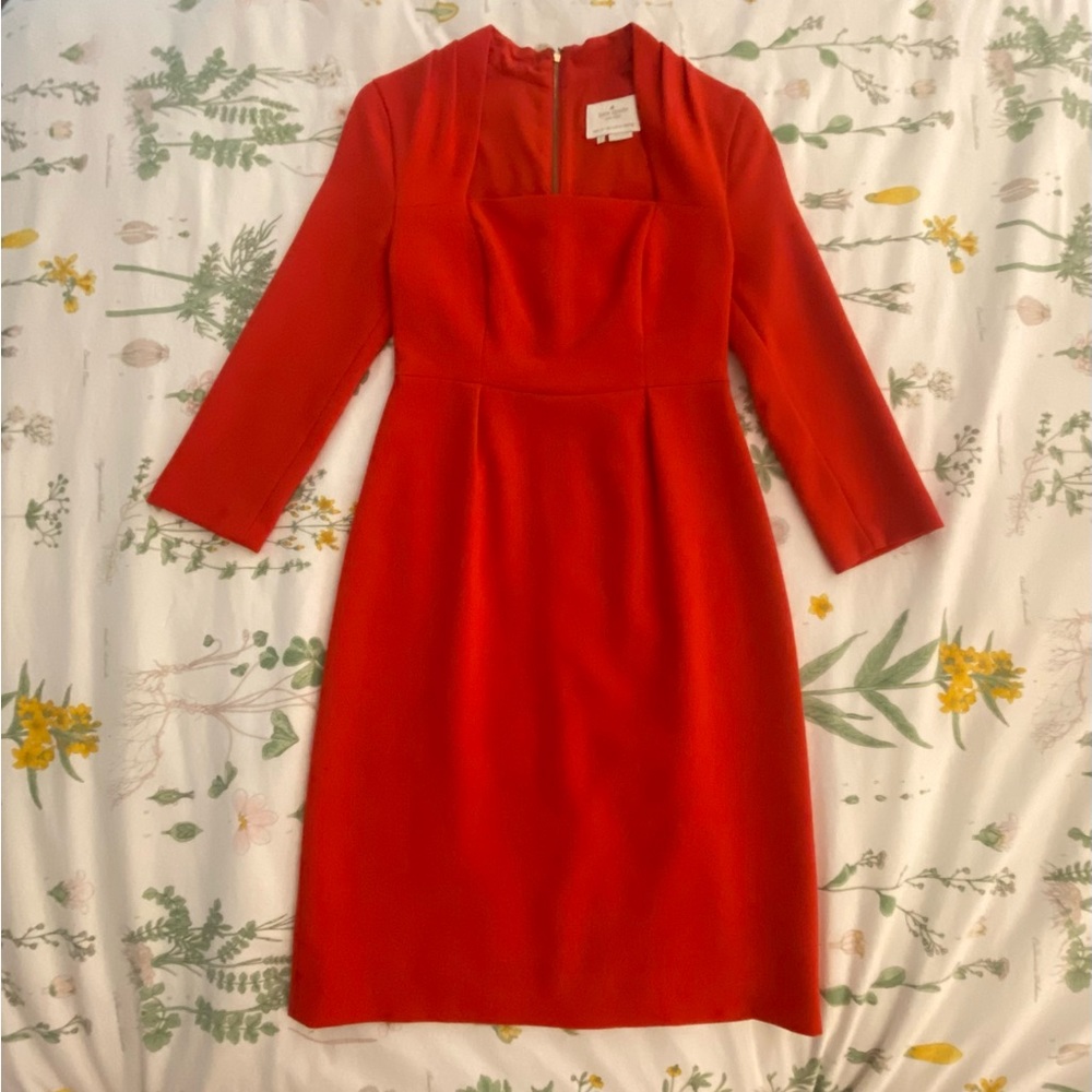 Kate Spade Sheila Sheath 3/4-Sleeve Dress